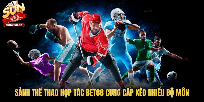 Sảnh thể thao hợp tác Bet88 cung cấp kèo nhiều bộ môn